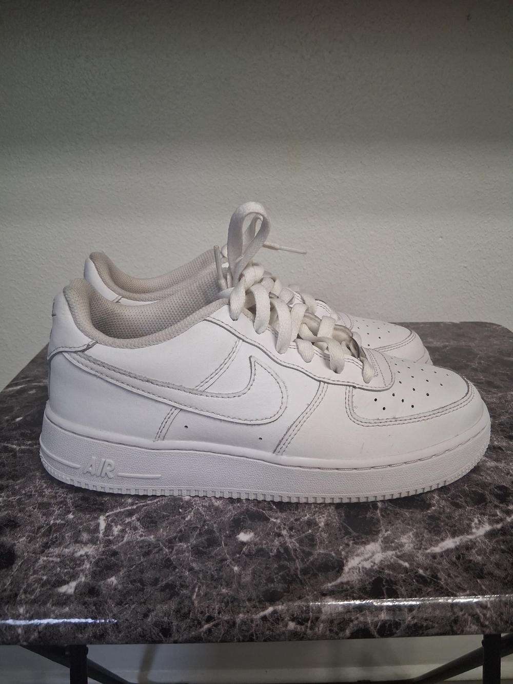 Nike Air Force 1 Low White Sneakers Size 6Y